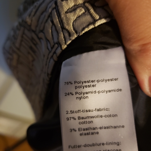 NWPT A-k-r-i-s Punto Jacquard silvery sheath dress - Picture 12 of 14